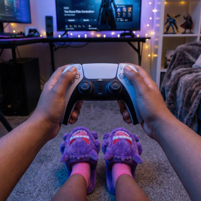 Gengar Plush Slippers